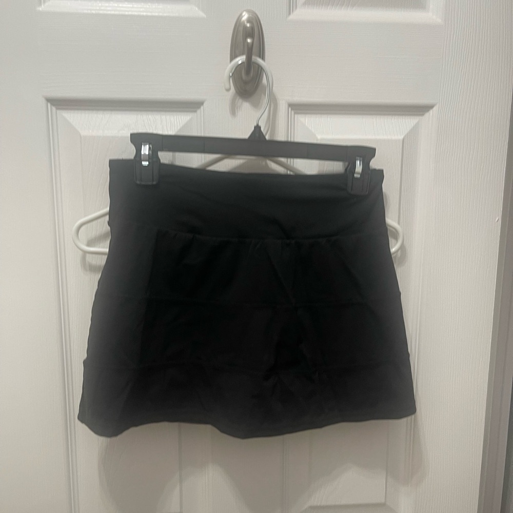 Classic Black Mini Skirt with Wide Waistband